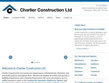 Tablet Screenshot of charlierconstruction.com